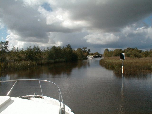 Anfahrt zur Schleuse