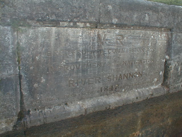 Schleuseninschrift "Clarendon Lock"